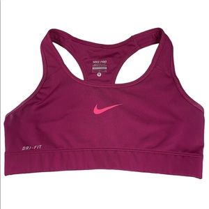 NIKE pro sports bra Dri-Fit, pink, size small